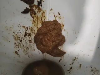Какашка на унитазе