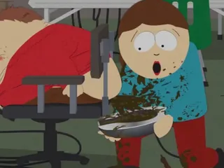 картман на срал на тарелку лиэн картмана