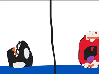 косатка съела говно открыла ротик