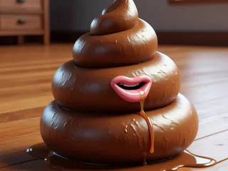 Какашка с ротиком