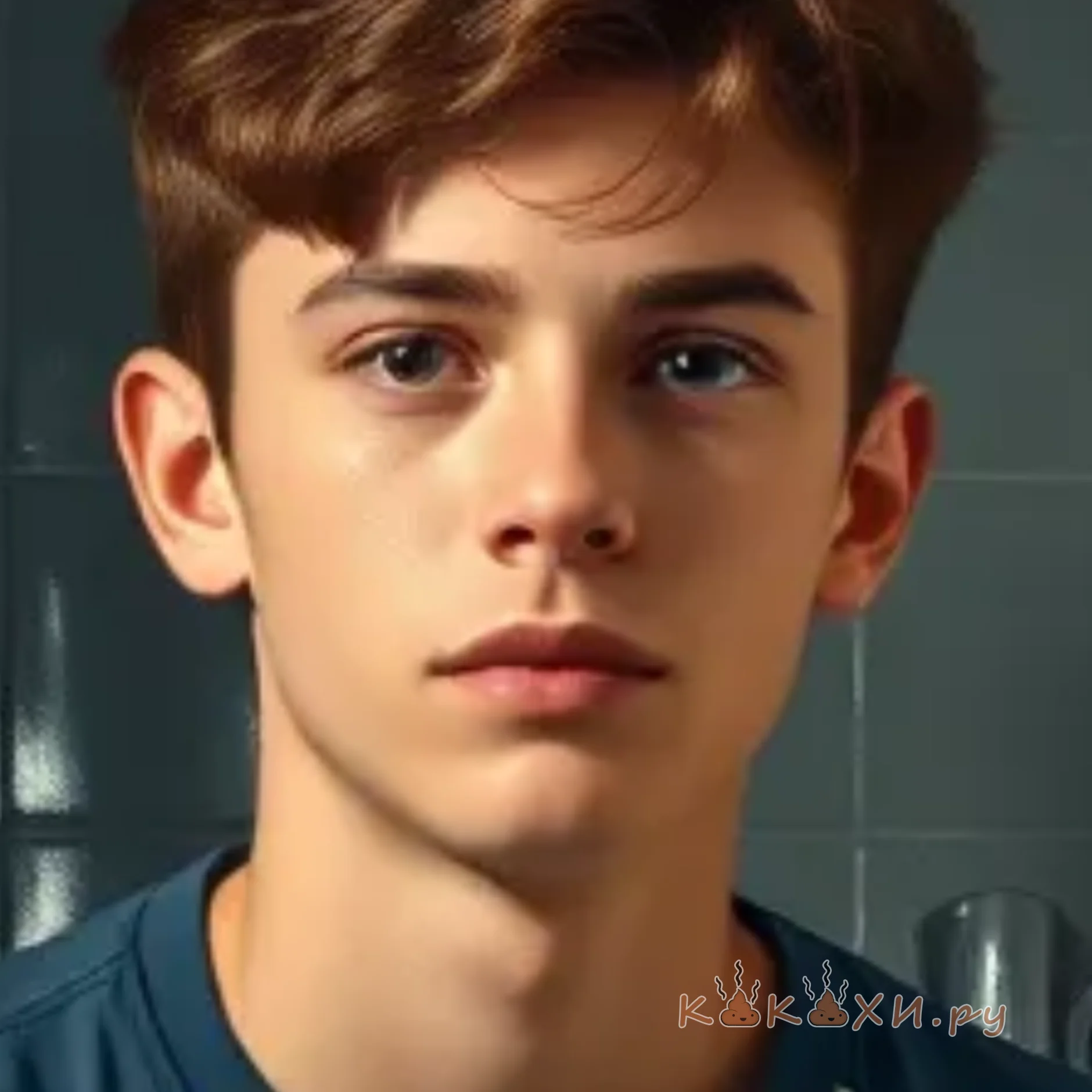 Есть серуны с таким лицом ( Человек говно )