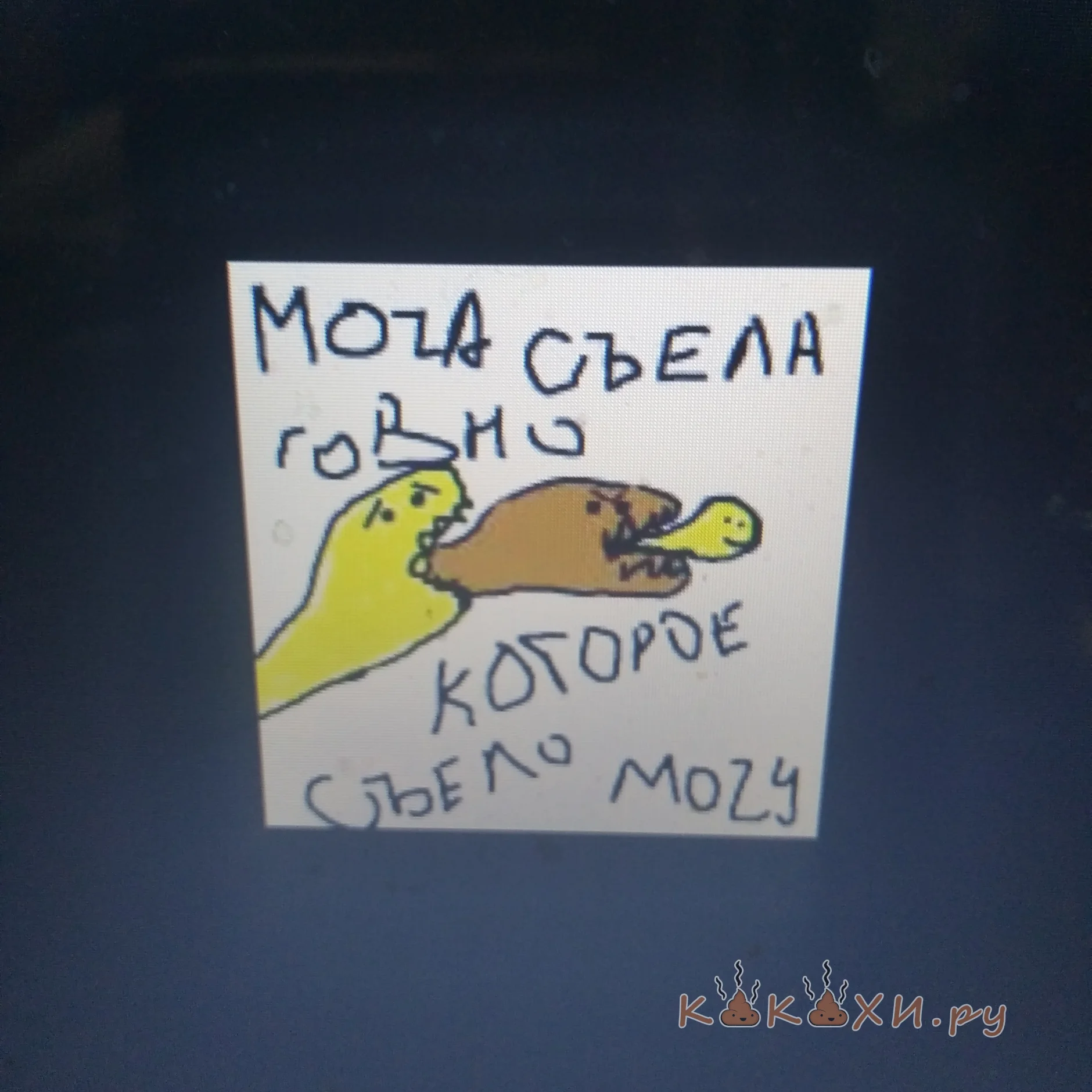 Моча съела говно которое съела мочу ( Непонятная )