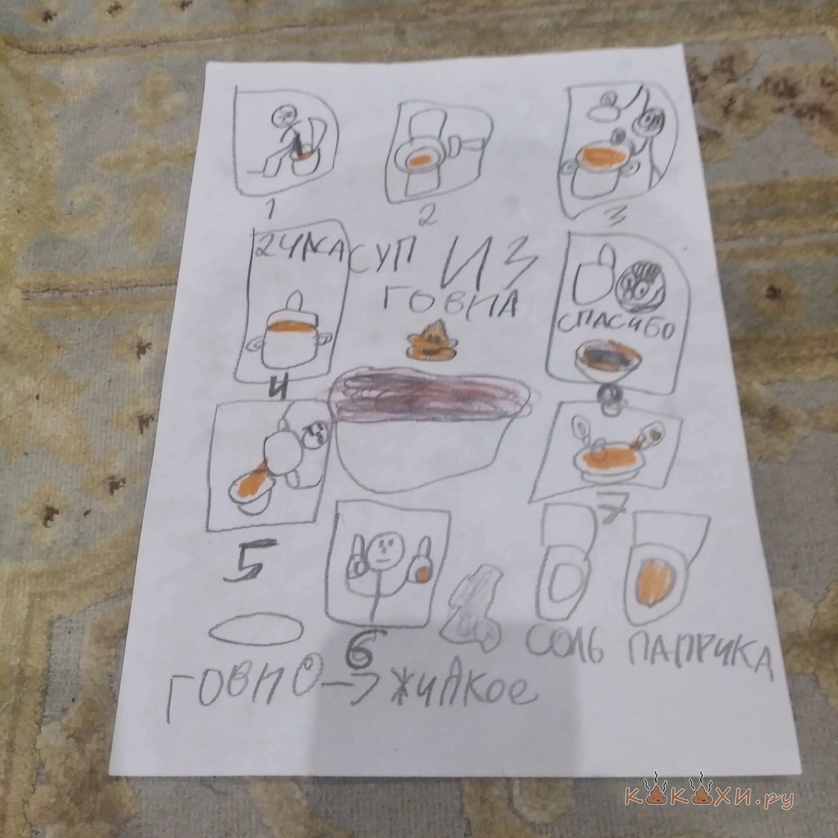 Рецепт суп из говна ( Подлива )